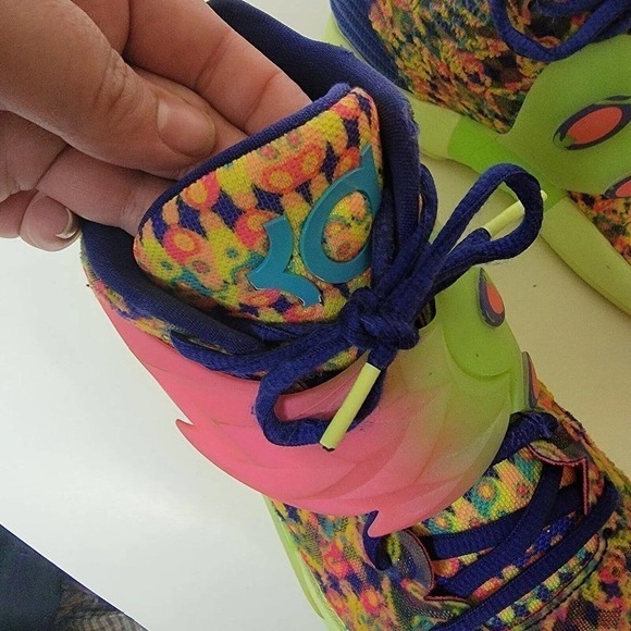 Nike Kevin Durant KD 14 Ron English Lapis Pink Multicolor DO6903-400 Men’s 8.5 - Picture 9 of 11